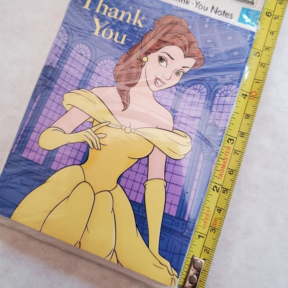 Disney Vintage Belle 8 "Thank You" Blank Notes - Picture 2 of 5